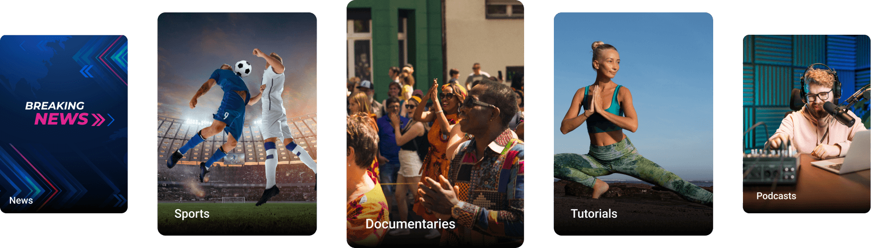 Hero frontpage - no play buttons