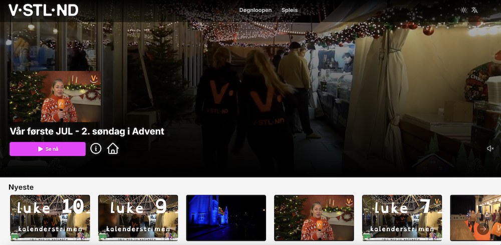The TV VSTLND new local streaming platform with Vimond