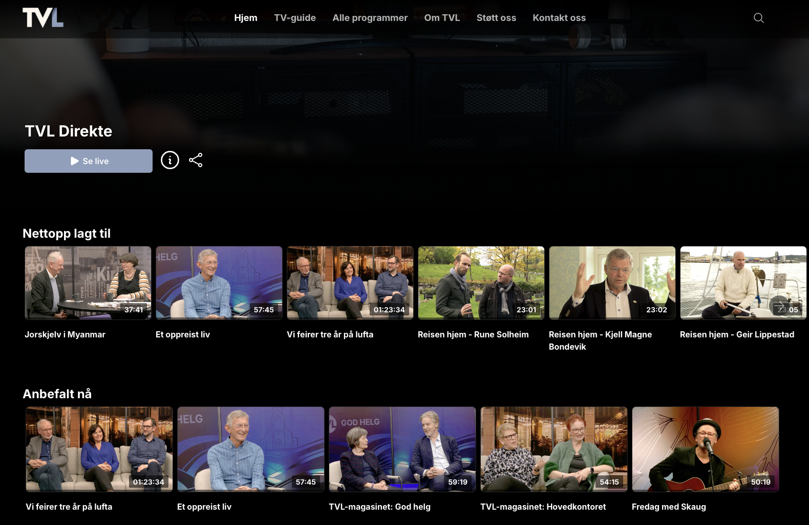 The TVL streaming portal